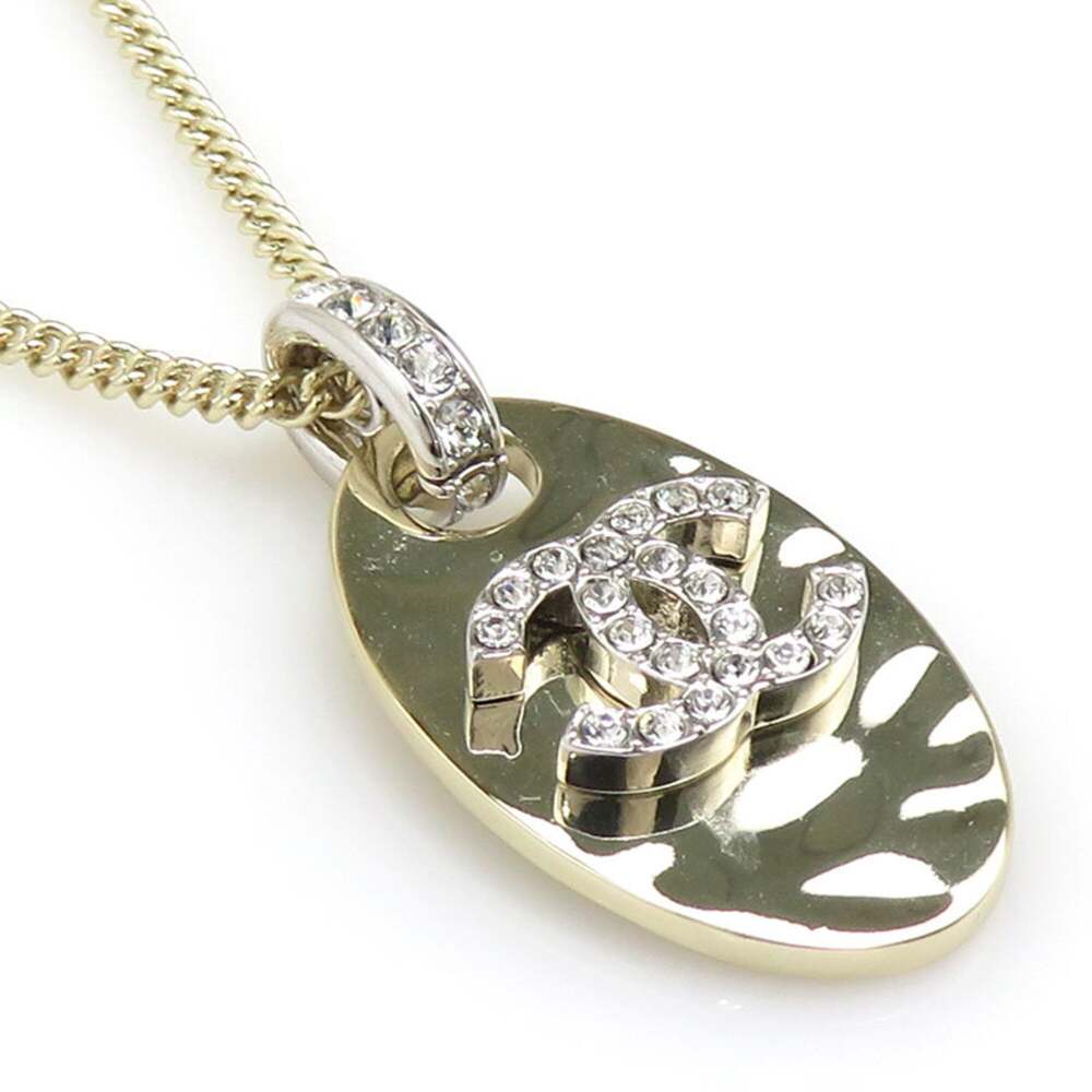 Chanel Pendant Necklace Metal Gold #312575C95B